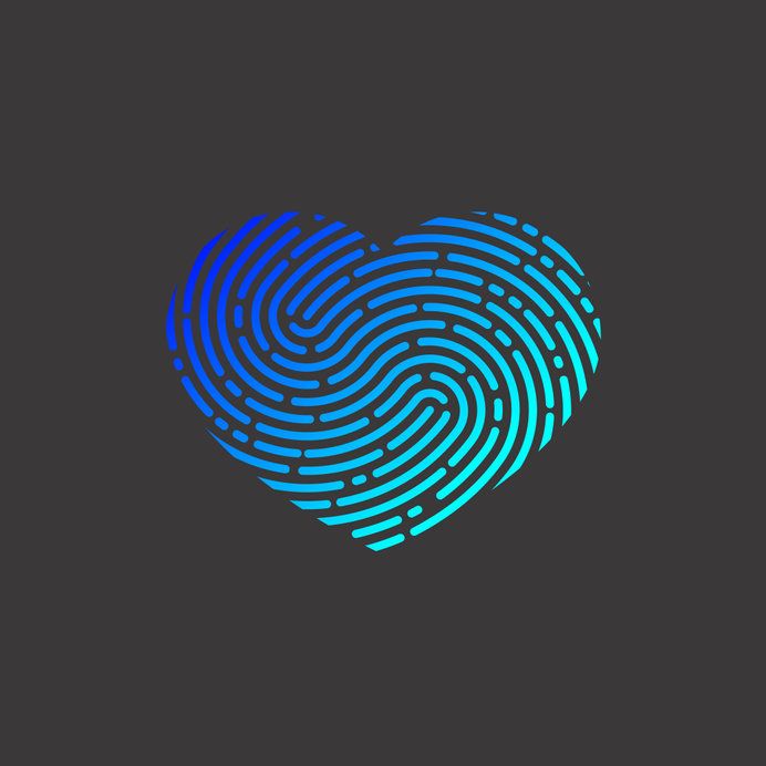 fingerprint heart