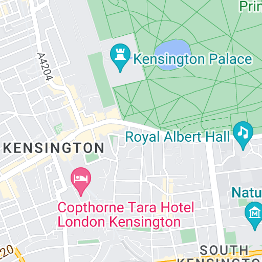 Map Venue- Holiday Inn Kensington, Wrights Lane, London, W8 5SP